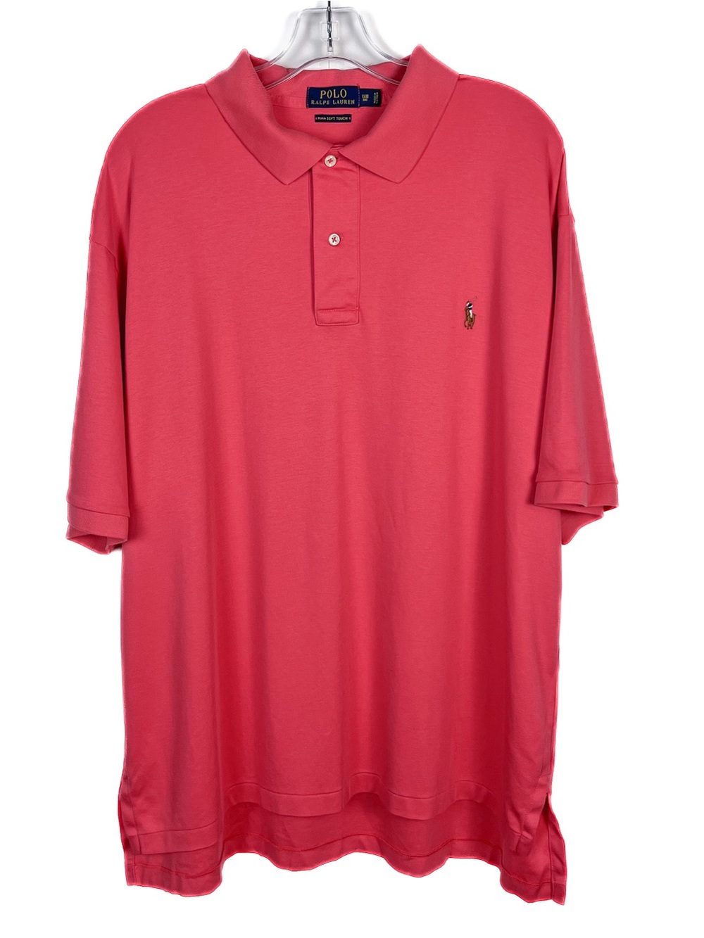 Polo Ralph Lauren Men's 1XB Big & Tall Pima Cotton Soft-Touch Polo Shirt Pink